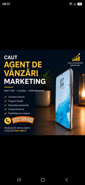 Agent vanzari part-time